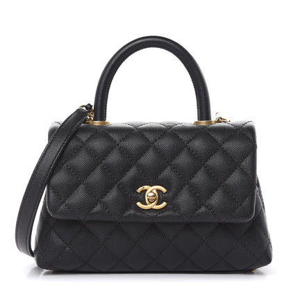 Chanel Caviar Quilted Mini Coco Handle Flap Black 1 of 10