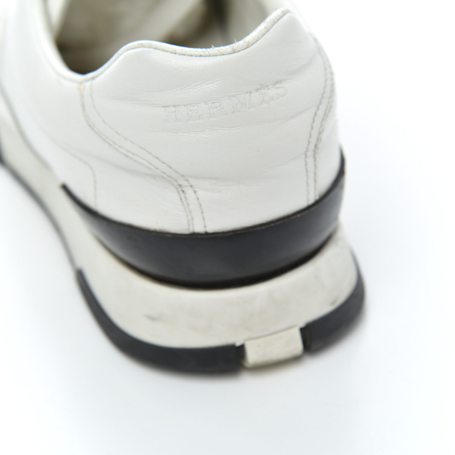 Hermes Calfskin Womens Trail Sneakers 39.5 White 15 of 27