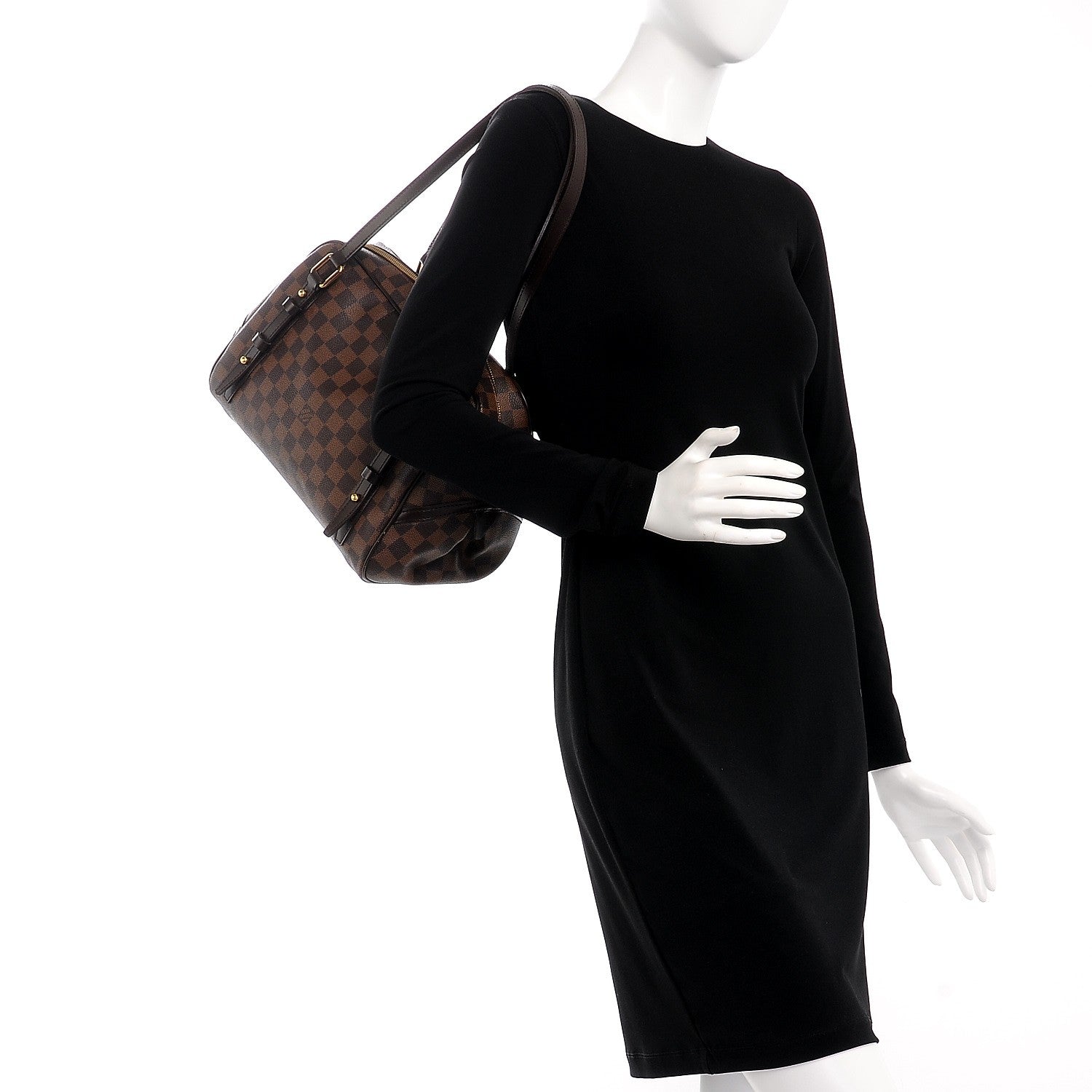 Louis Vuitton Damier Ebene Rivington GM 2 of 8