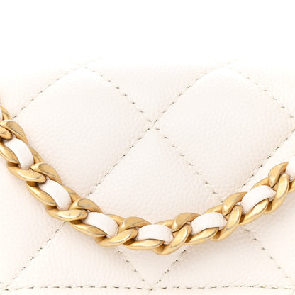 Chanel Caviar Quilted Mini Sweet Classic Flap White 8 of 12