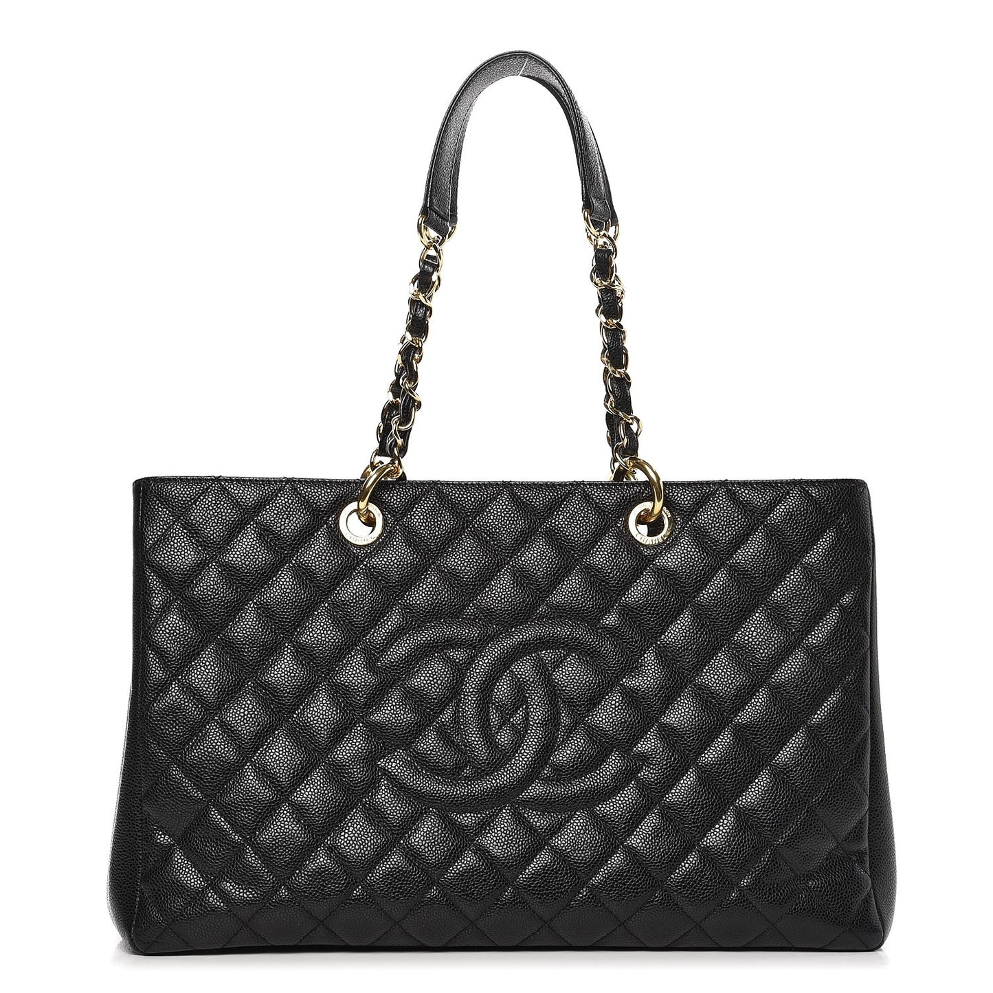 Caviar Quilted XL Grand Shopping Tote GST Black