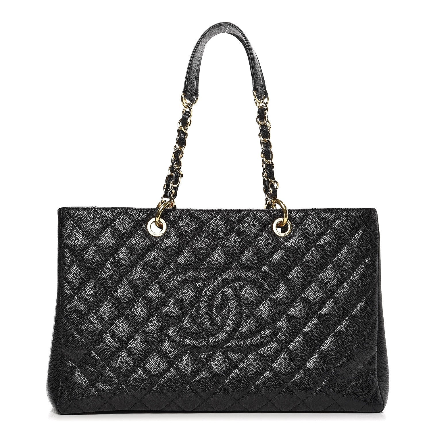 Chanel Caviar Quilted XL Grand Shopping Tote GST Black 1 of 11