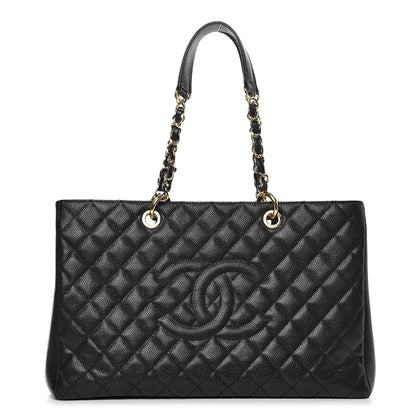 Chanel Caviar Quilted XL Grand Shopping Tote GST Black 1 of 11