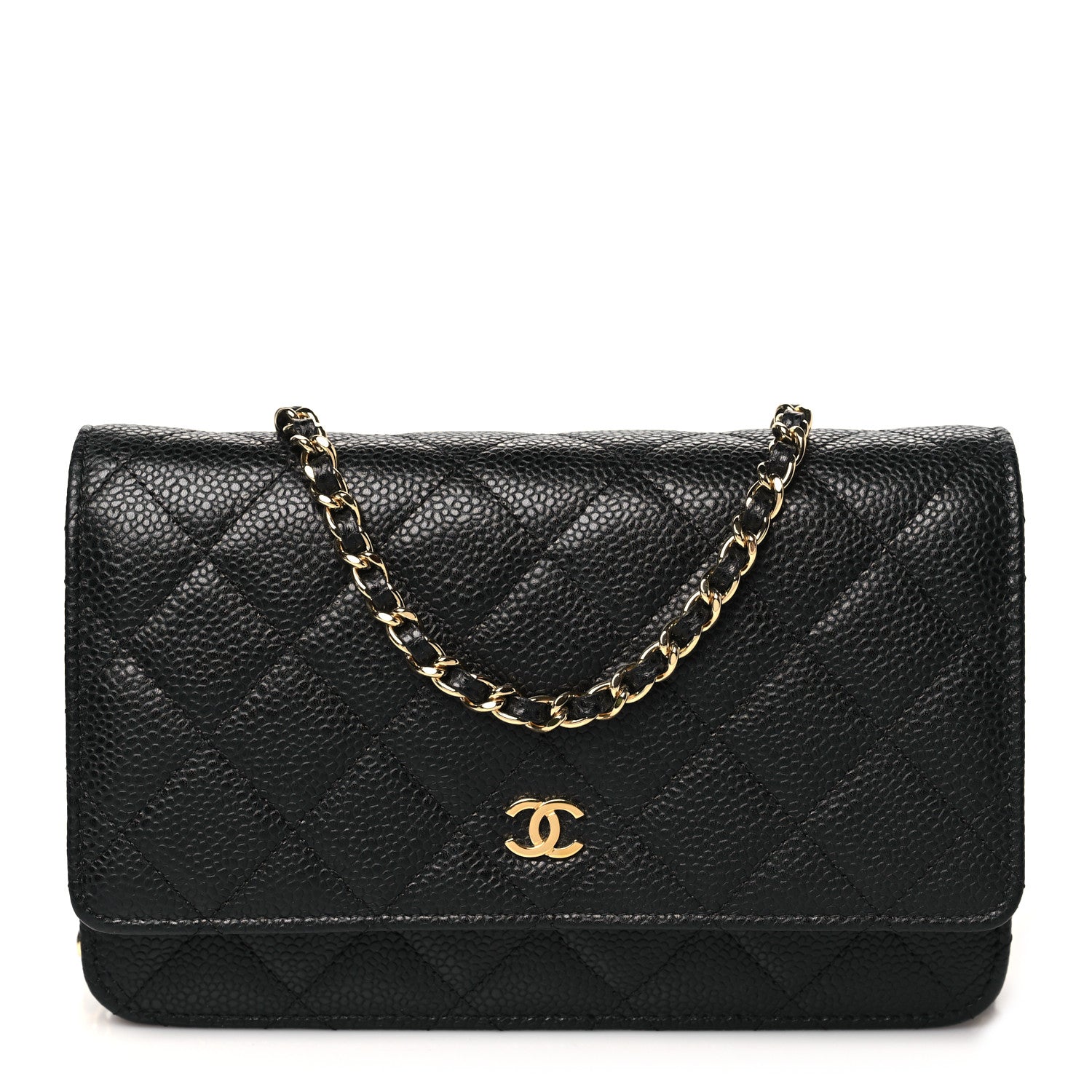 Chanel Caviar Quilted Wallet on Chain WOC Black 1 of 11
