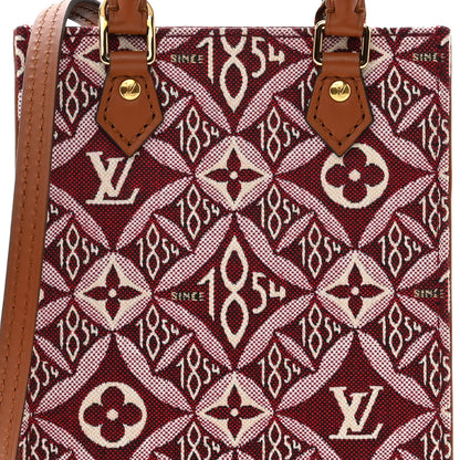 Louis Vuitton Jacquard Since 1854 Petit Sac Plat Bordeaux 8 of 11