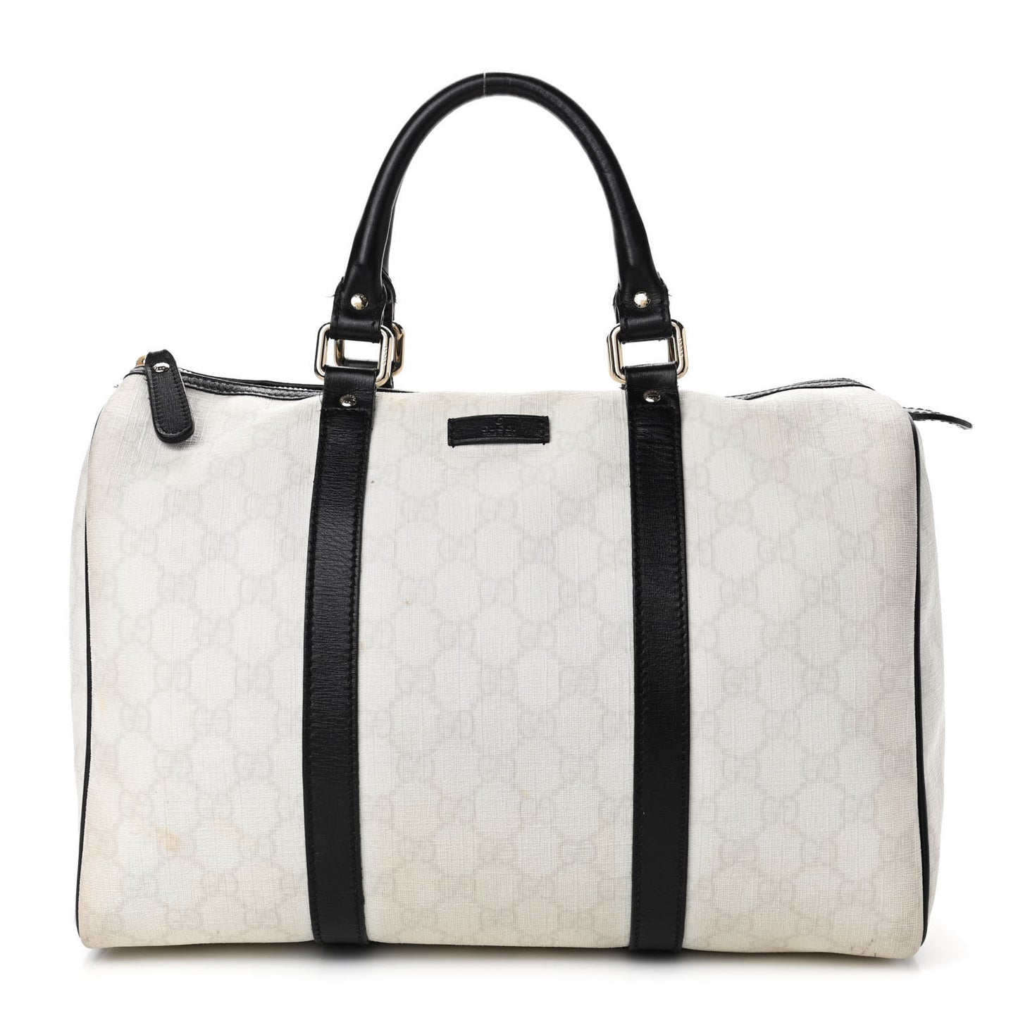 GG Plus Monogram Medium Joy Boston White Black