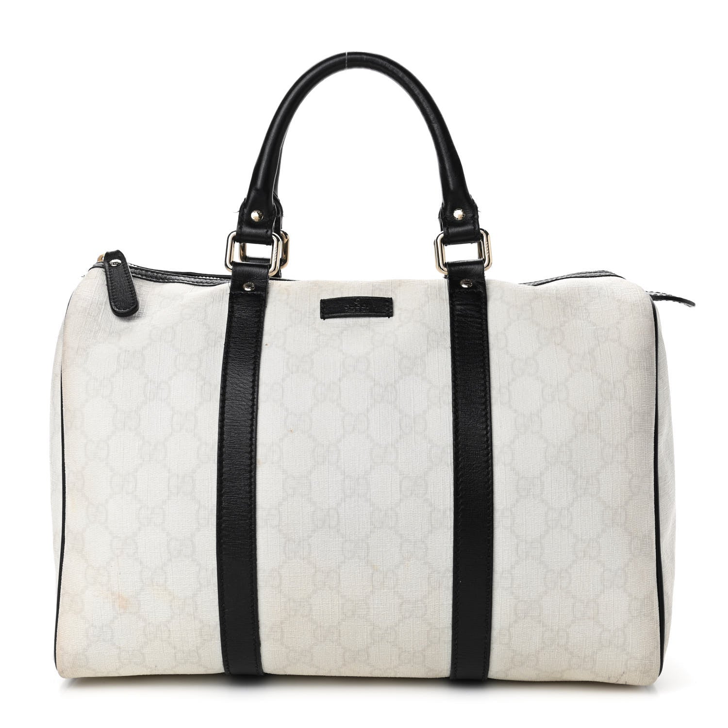 Gucci GG Plus Monogram Medium Joy Boston White Black 1 of 9