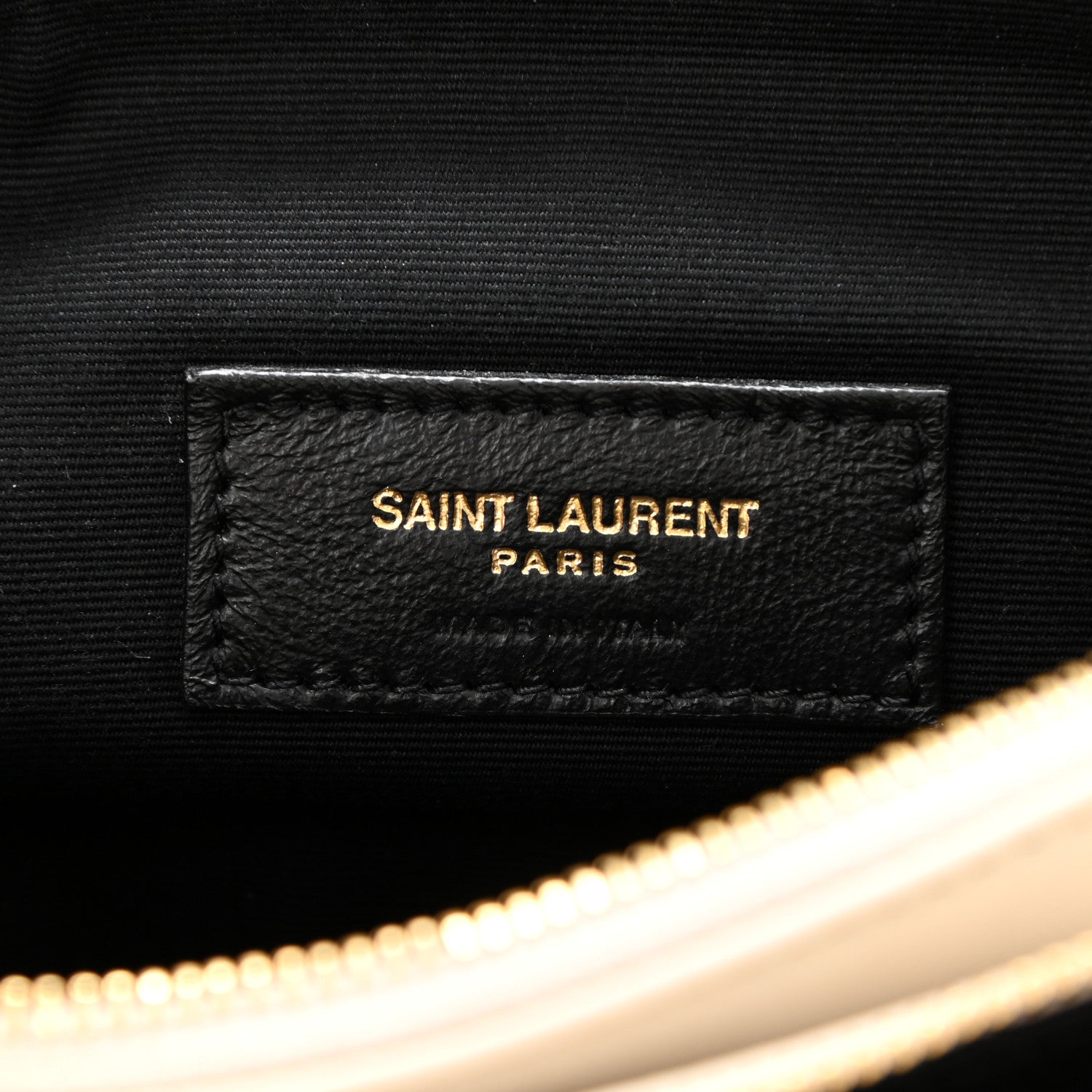 Saint Laurent Lambskin Diamond Quilted Angie Chain Bag Crema 6 of 9