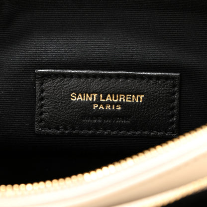 Saint Laurent Lambskin Diamond Quilted Angie Chain Bag Crema 6 of 9