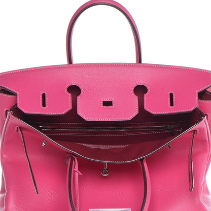 Hermes Epsom Candy Birkin 35 Rose Tyrien Rubis 8 of 46