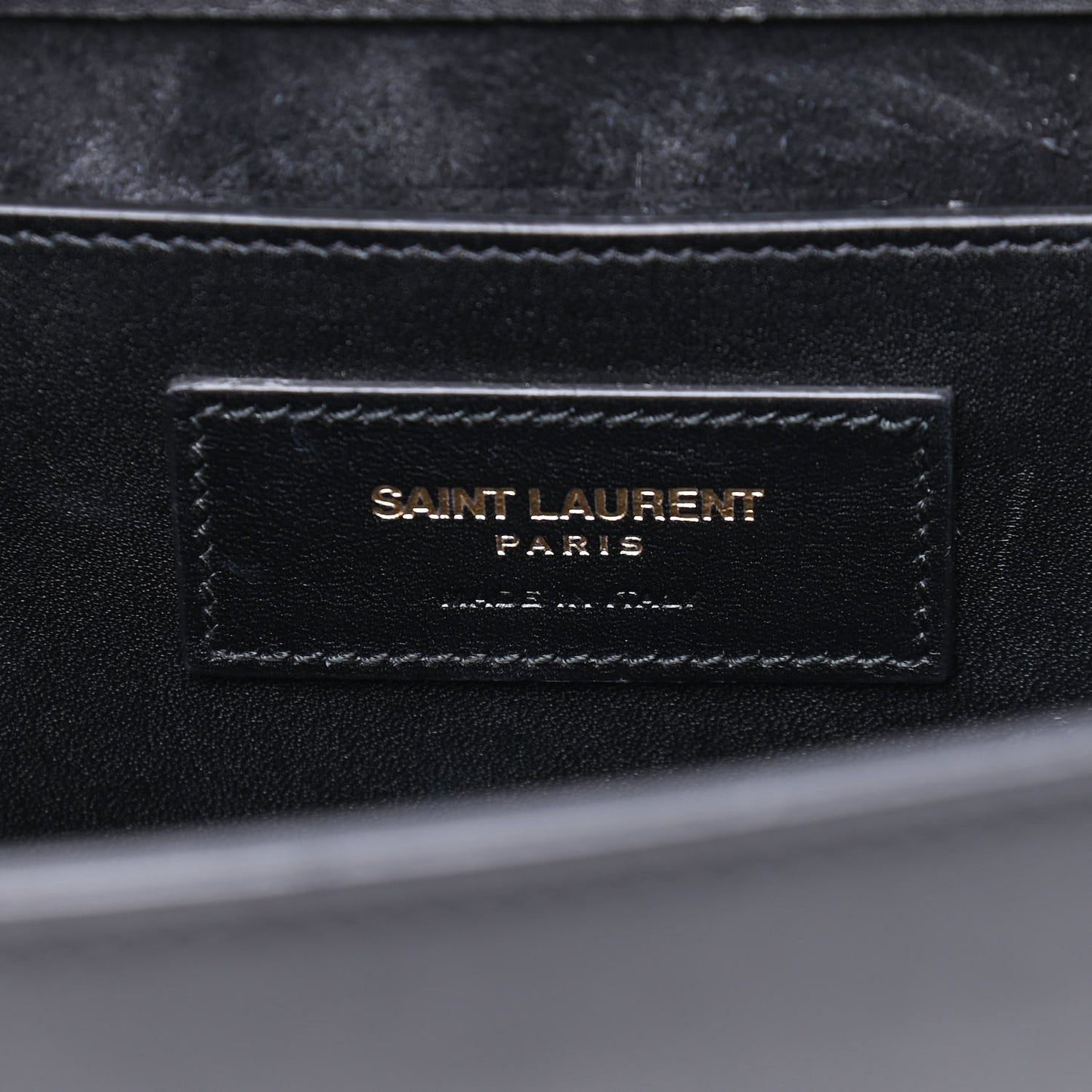 Smooth Calfskin Medium Classic Monogram Kate Tassel Satchel Black