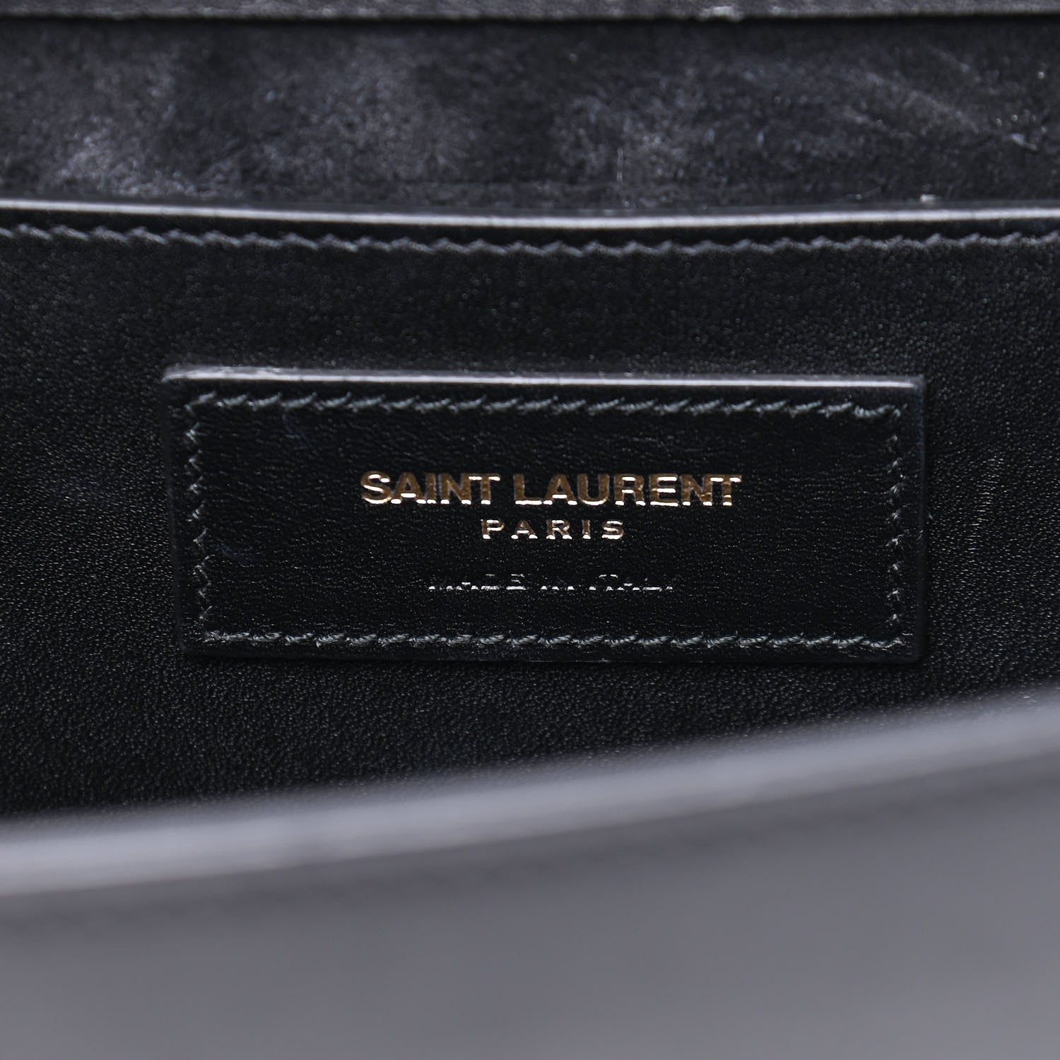 Saint Laurent Smooth Calfskin Medium Classic Monogram Kate Tassel Satchel Black 6 of 6
