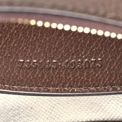 Gucci GG Supreme Monogram Textured Dollar Calfskin Small Ophidia Hobo Beige Ebony New Acero 7 of 10
