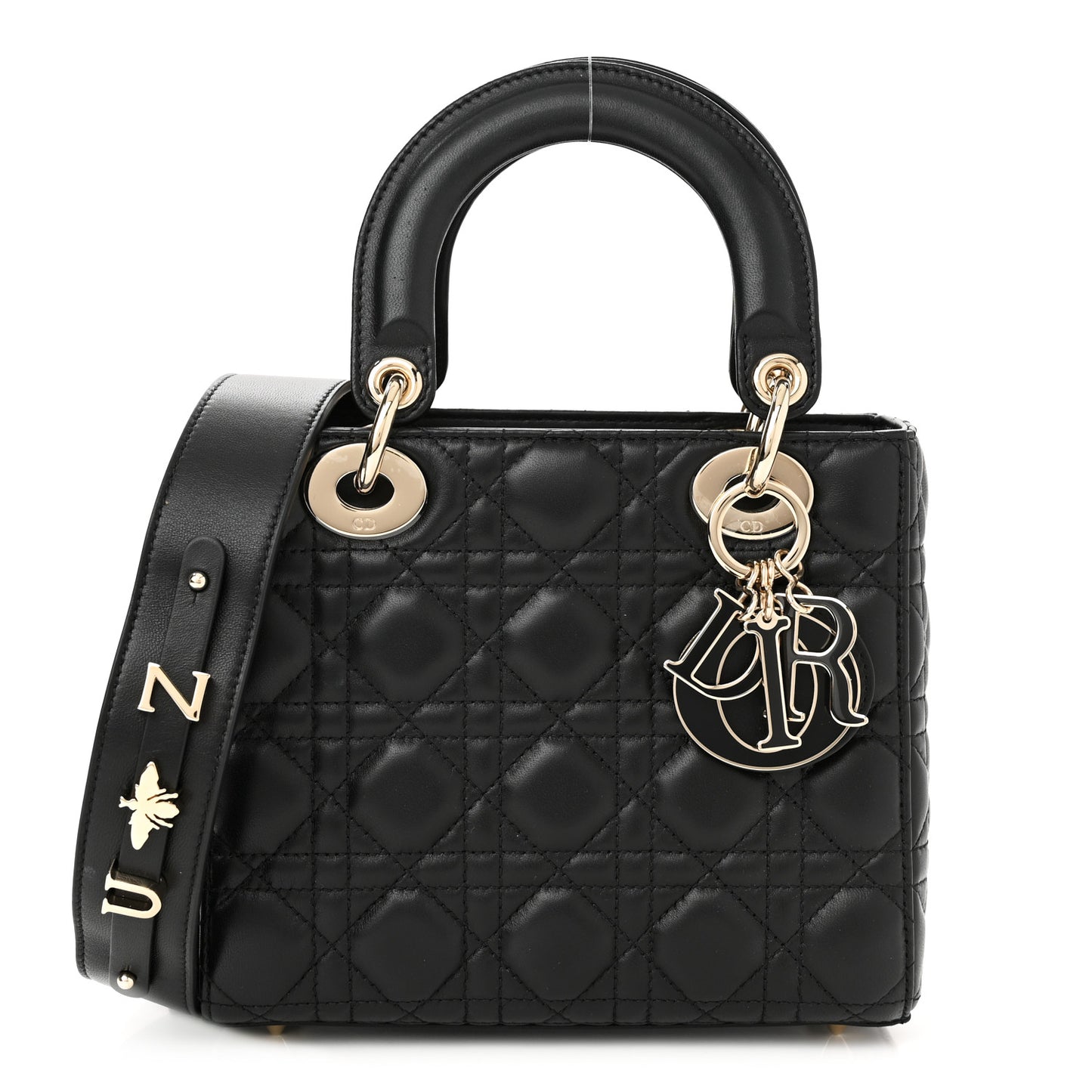 Lambskin Cannage Small My ABCDior Lady Dior Black