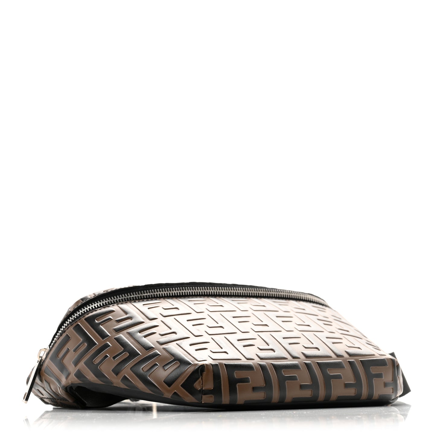 Vitello Century Bi-Color FF 1974 Embossed Belt Bag Maya Black