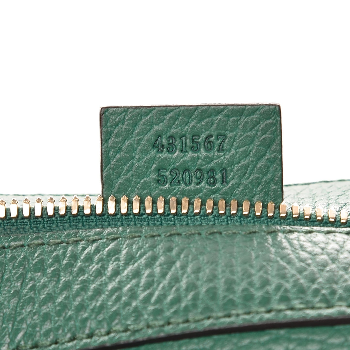 Pebbled Calfskin Small Soho Disco Bag Emerald Green