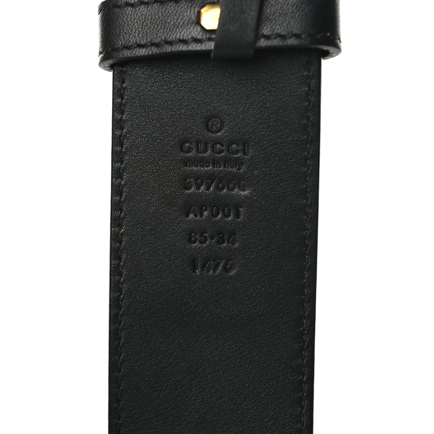 Calfskin Double G 40mm Belt 85 34 Black