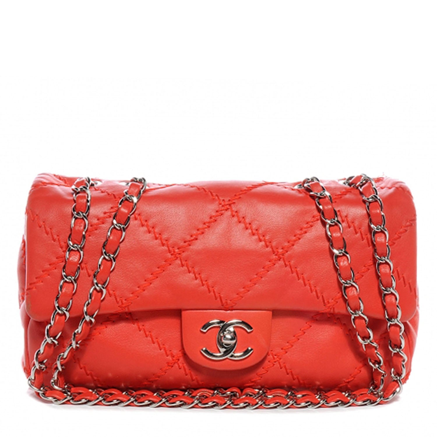 Chanel Calfskin Ultimate Stitch Flap Red 1 of 7