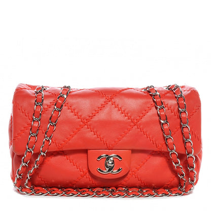 Chanel Calfskin Ultimate Stitch Flap Red 1 of 7