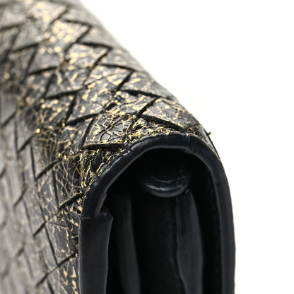 Bottega Veneta Metallic Nappa Intrecciato Chain Wallet Gold 14 of 15