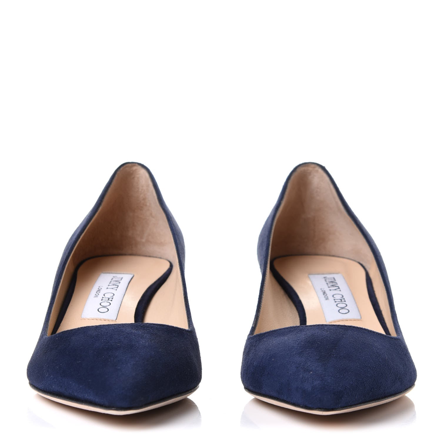 Jimmy Choo Suede Romy Pumps 37.5 Navy 2 of 9