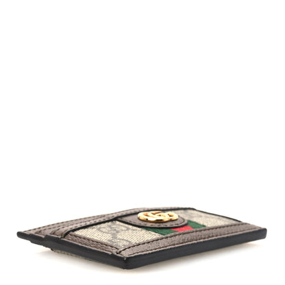 Gucci GG Supreme Monogram Ophidia Card Holder Brown 4 of 11