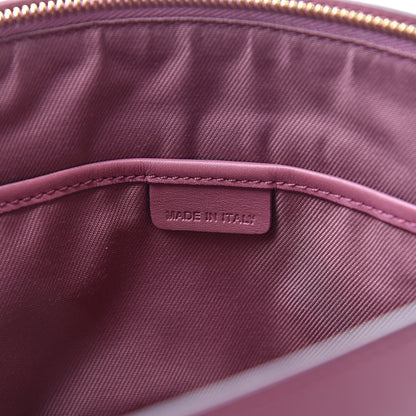 Burberry Haymarket Check Bow Tie Crossbody Clutch Bag Pink 7 of 14