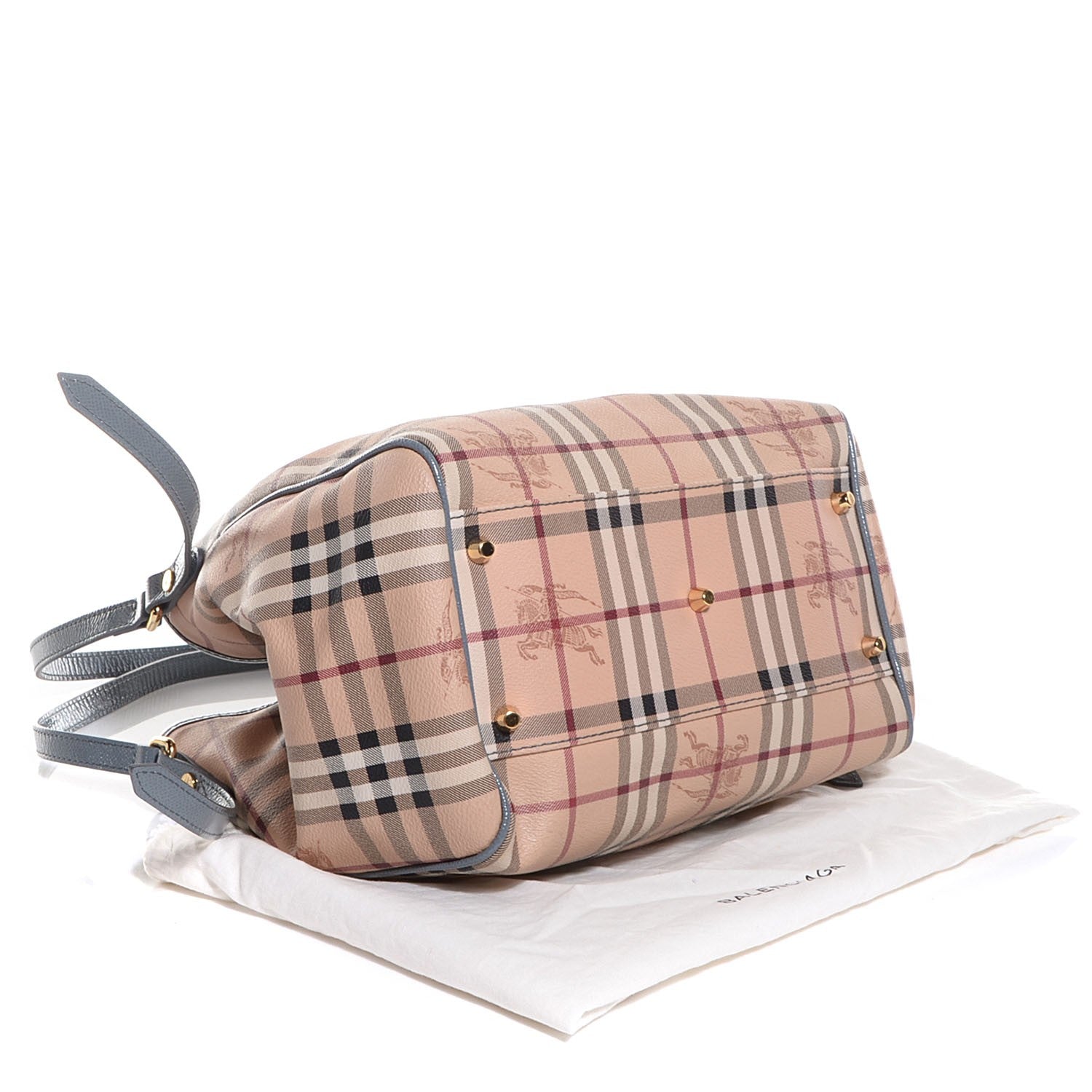 Burberry Haymarket Check Small Canterbury Tote Storm Grey 4 of 10