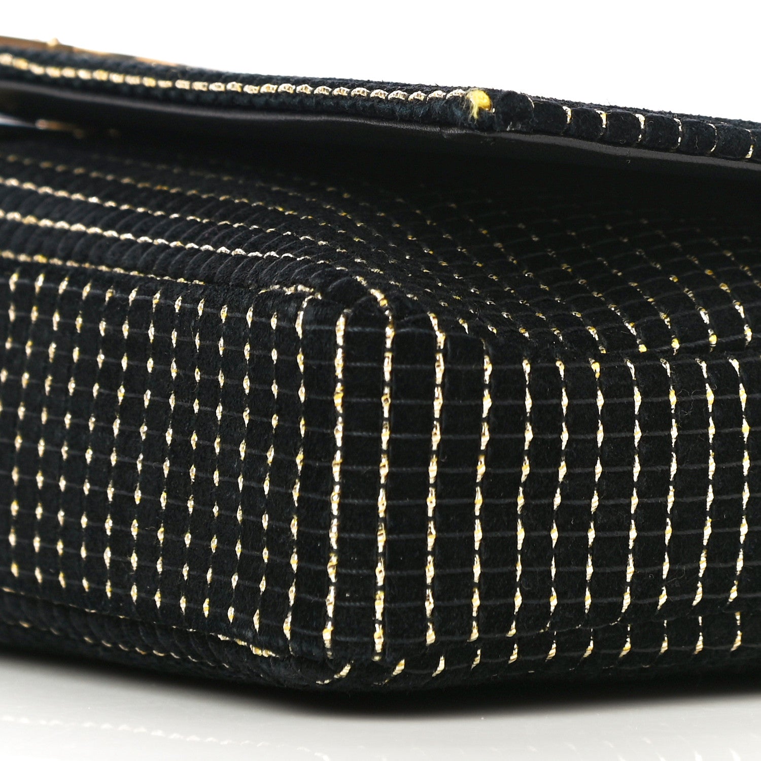 Saint Laurent Calfskin Contrast Stitching Monogram Kate 99 Black 10 of 10