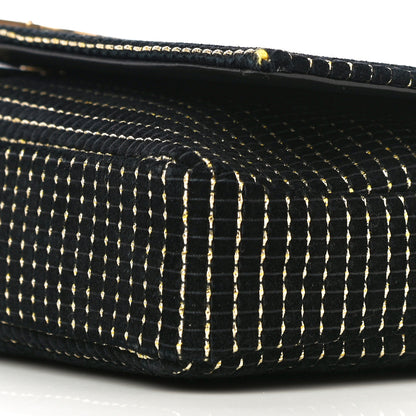 Saint Laurent Calfskin Contrast Stitching Monogram Kate 99 Black 10 of 10