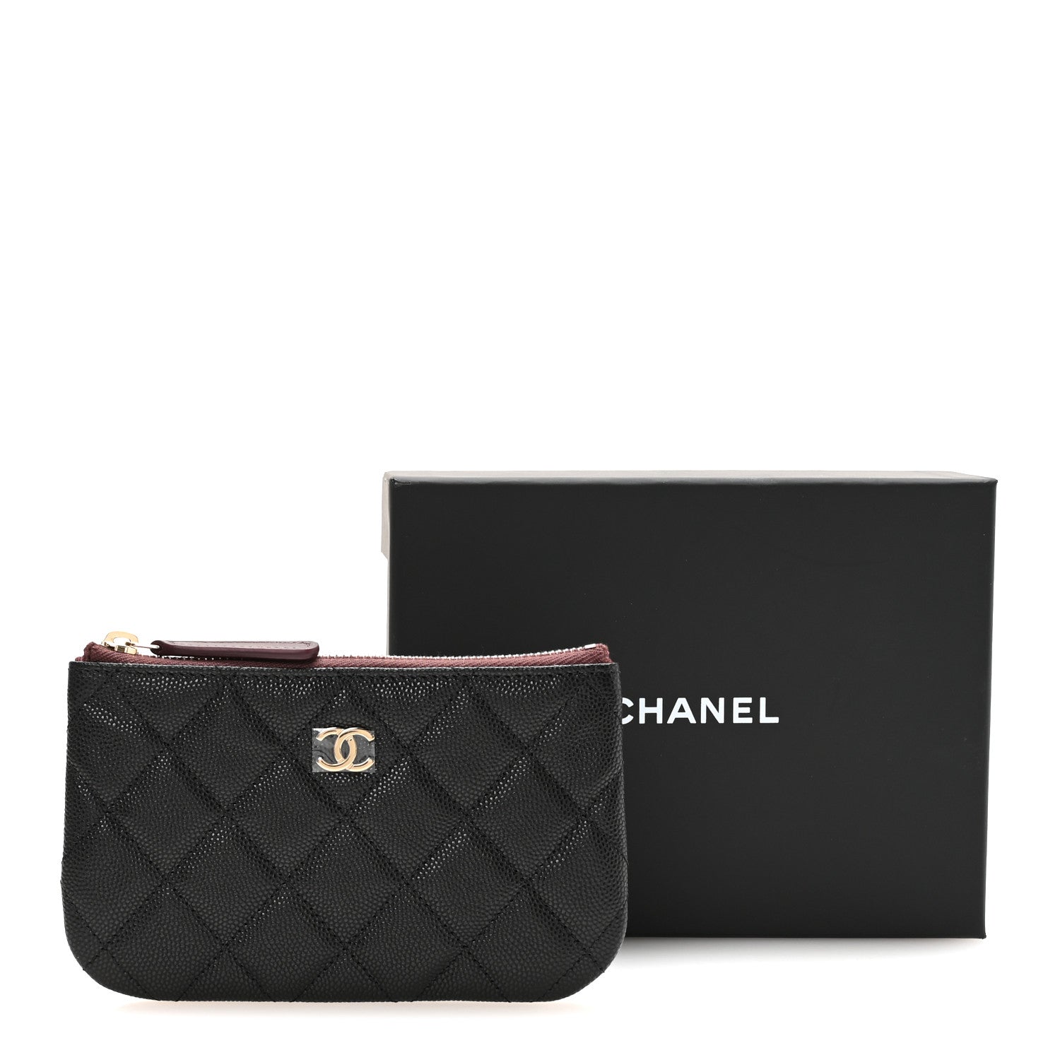 Chanel Caviar Quilted Small Cosmetic Case Black 8 of 8