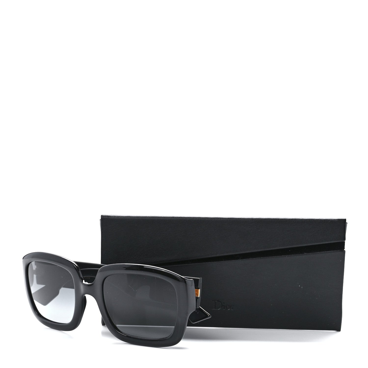 Christian Dior Acetate DDior Square Sunglasses Black 9 of 9