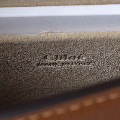 Chloe Calfskin Suede Small Nile Bracelet Bag Caramel 6 of 7