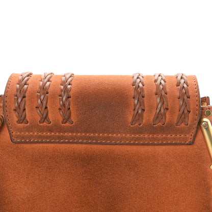 Chloe Suede Calfskin Braided Mini Hudson Shoulder Bag Caramel 13 of 15
