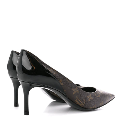 Louis Vuitton Monogram Cherie Pumps 40 Black 4 of 9