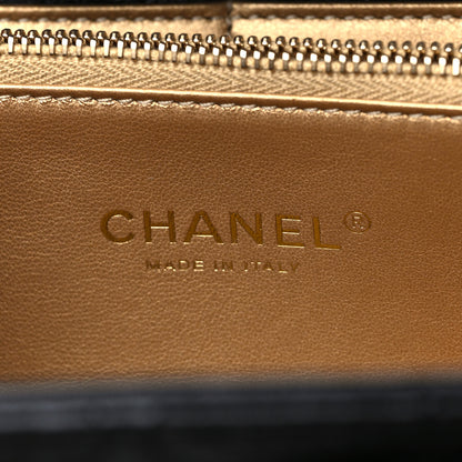 Chanel Lambskin Quilted Coco Midnight Clutch Black 6 of 10