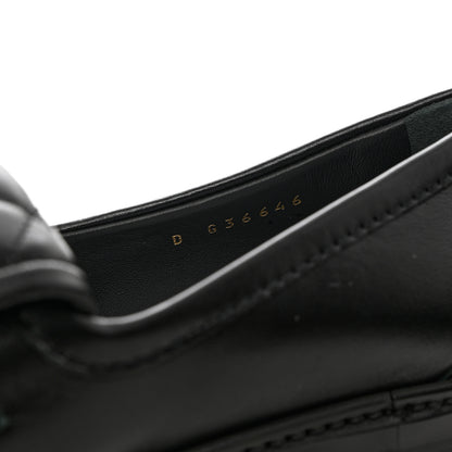 Chanel Lambskin Quilted CC Turnlock Loafers 37.5 Black 6 of 12