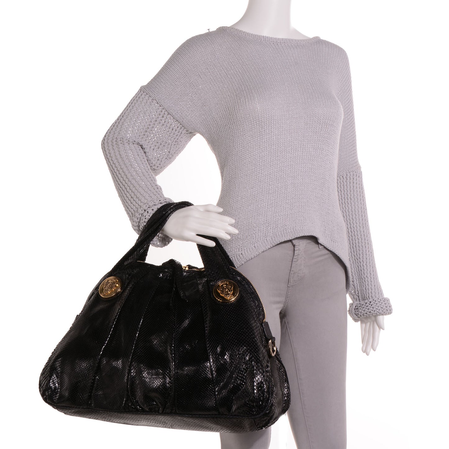 Python Medium Hysteria Tote Black