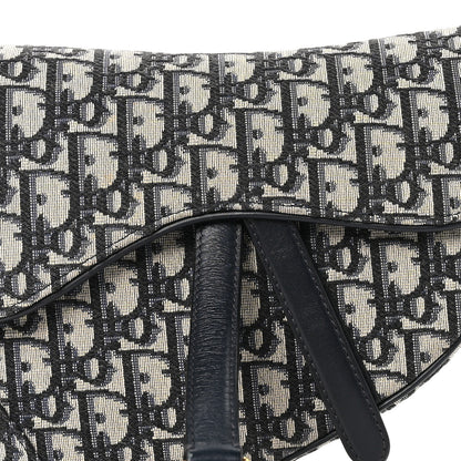 Christian Dior Oblique Saddle Bag Blue 7 of 9