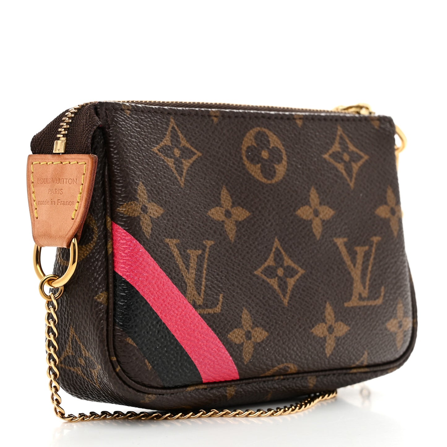 Monogram My LV Heritage Mini Pochette Accessories Fuchsia Black