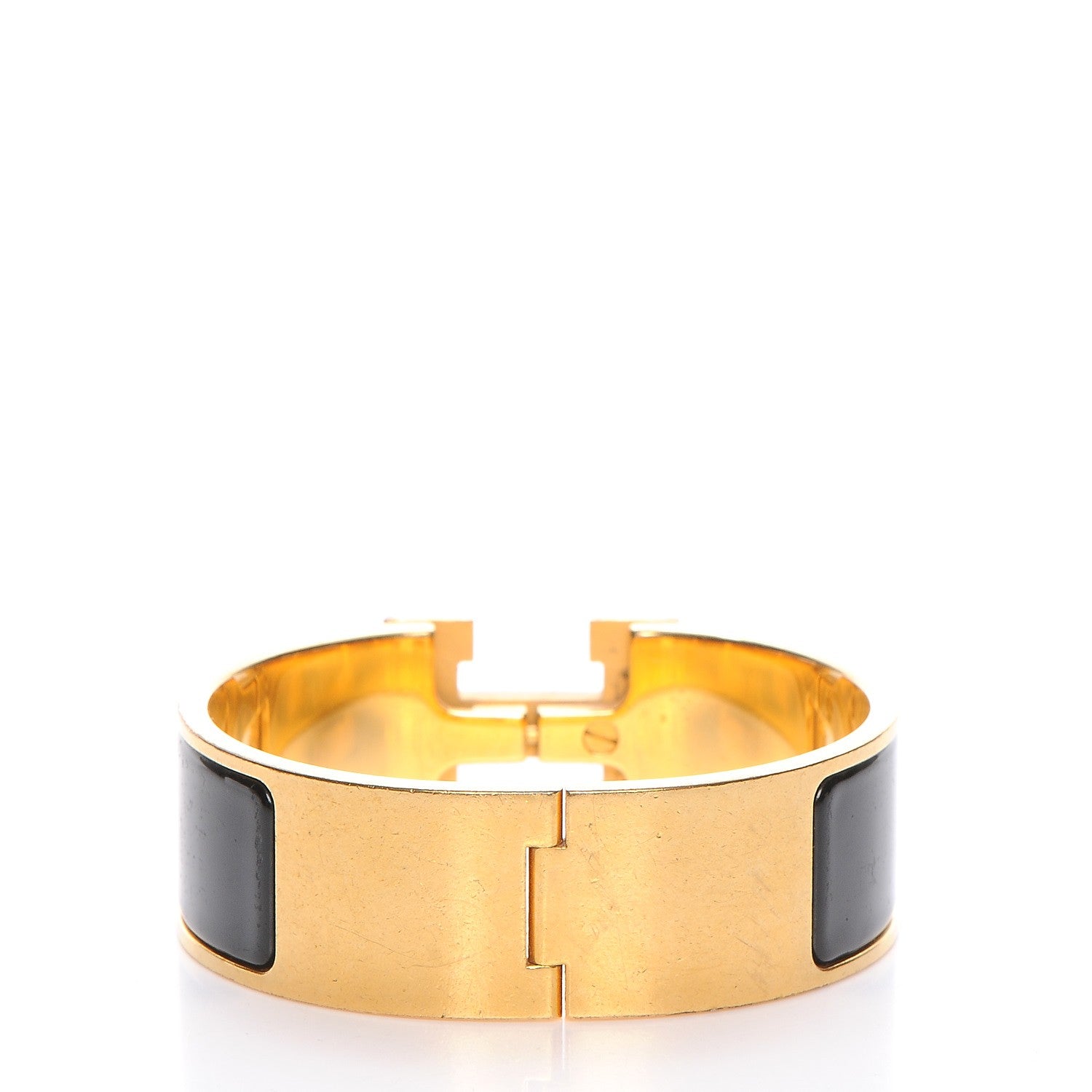 Hermes Enamel Wide Clic Clac H Bracelet PM Black 3 of 5