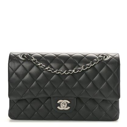 Chanel Lambskin Quilted Medium Double Flap Black 1 of 11