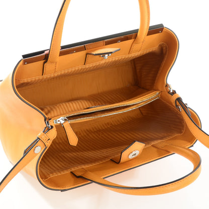 Fendi Vitello Elite Petite 2Jours Tote Miel 5 of 8