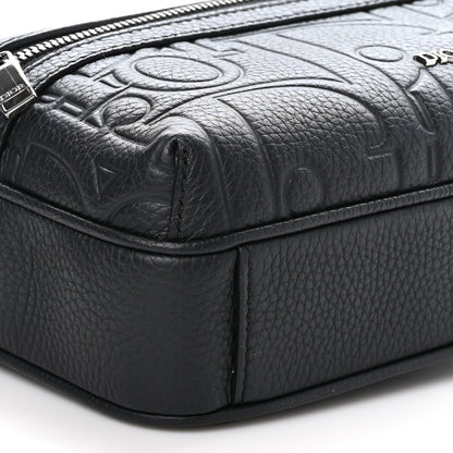 Christian Dior Grained Calfskin Embossed Dior Gravity Rider Zipped 2.0 Messenger Black 10 of 12