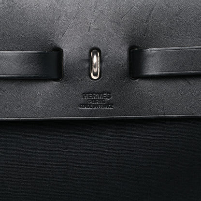 Hermes Toile Vache Calfskin Herbag 39 MM Black 11 of 19