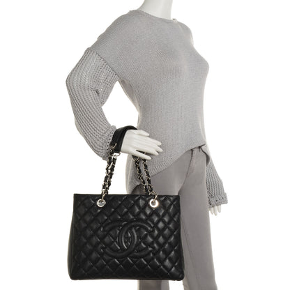 Chanel Caviar Grand Shopping Tote GST Black 2 of 8
