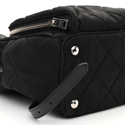 Prada Nylon Tessuto Impuntu Quilted Backpack Black 9 of 10