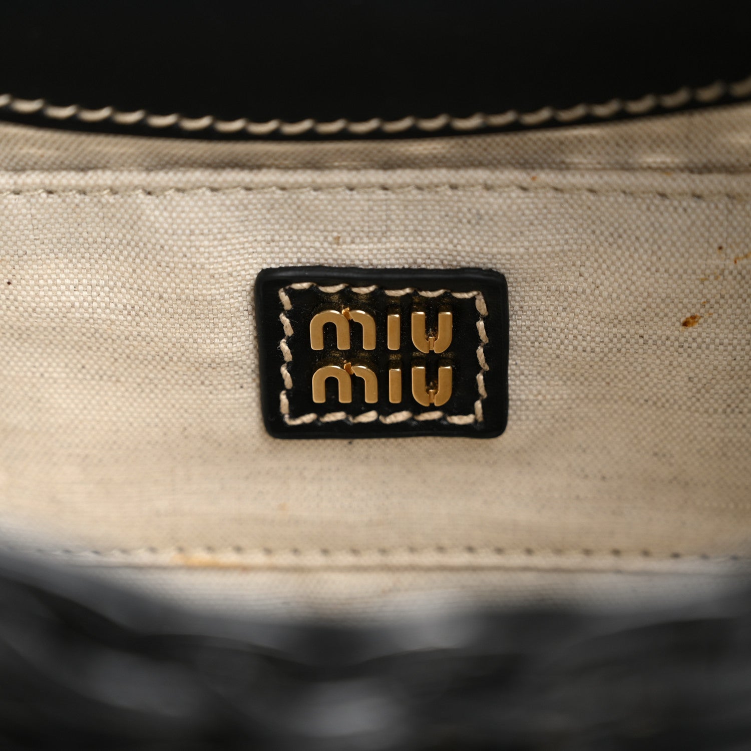 Miu Miu Wicker Wander Hobo Black 6 of 10