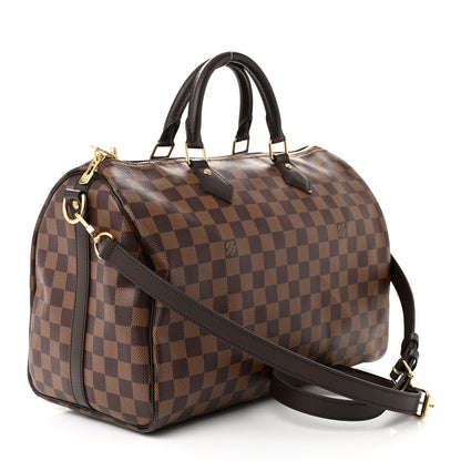 Louis Vuitton Damier Ebene Speedy Bandouliere 35 3 of 10