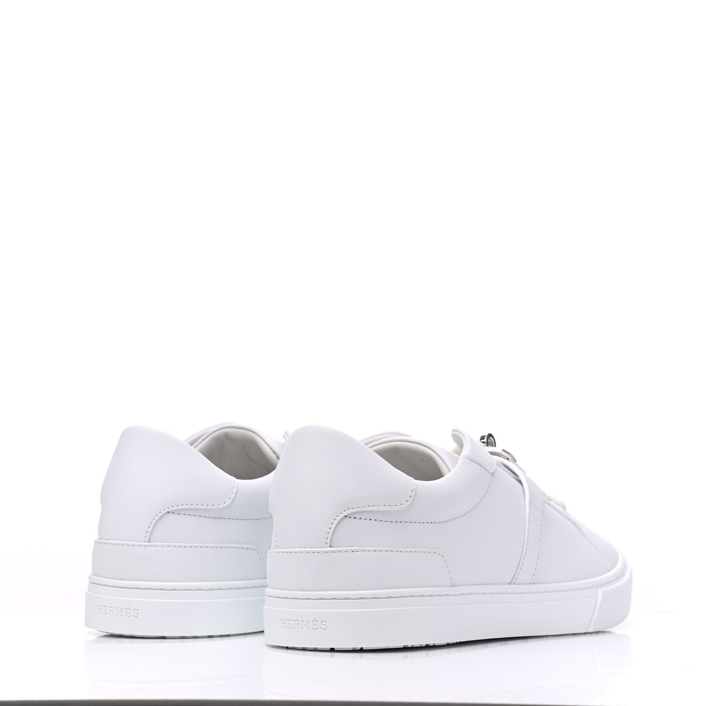 Calfskin Mens Day Sneakers 44 White